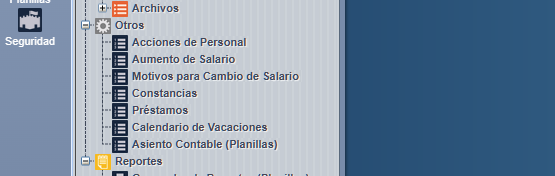 Acciones de personal